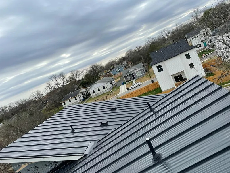 Standing seam metal roof panels with vents for Skylight Repair in Pennsville